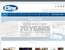 Tablet Screenshot of clinehose.com